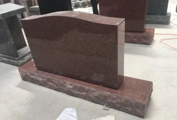 Imperial Red Granite Monument Upright Tombstone Wholesale