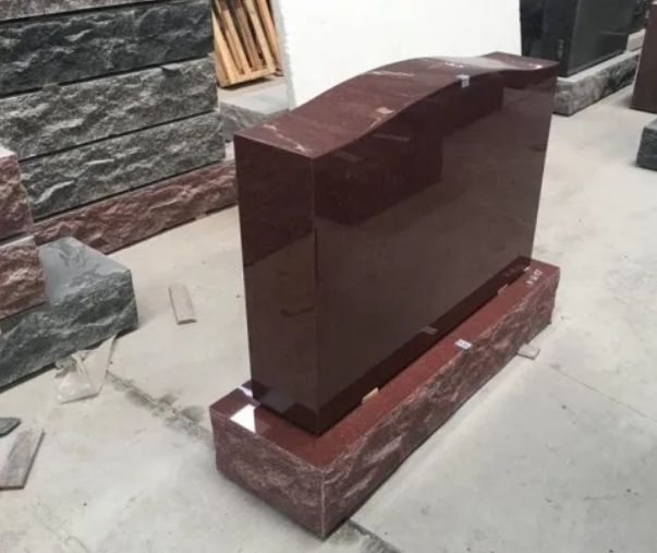 Imperial Red Granite Monument Upright Tombstone Wholesale