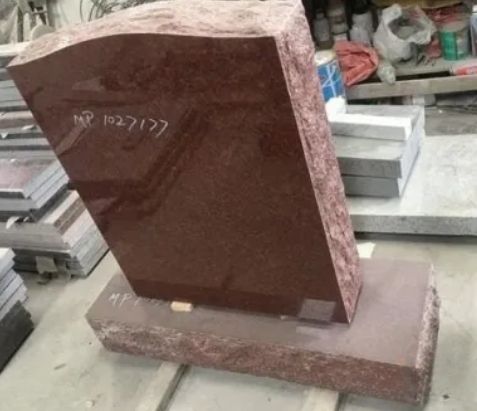Imperial Red Granite Monument Upright Tombstone Wholesale