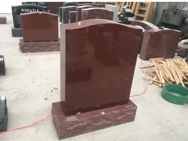 Imperial Red Granite Monument Upright Tombstone Wholesale