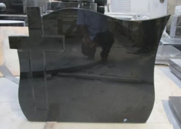 Indian Black Granite Headstone