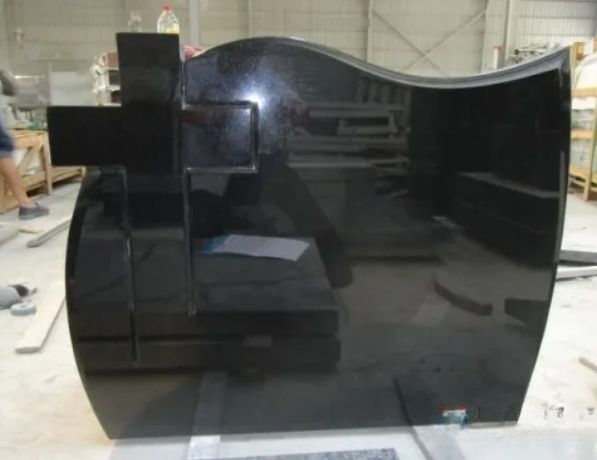 Indian Black Granite Headstone