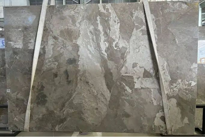 Italian Van Gogh Brown Marble Slab