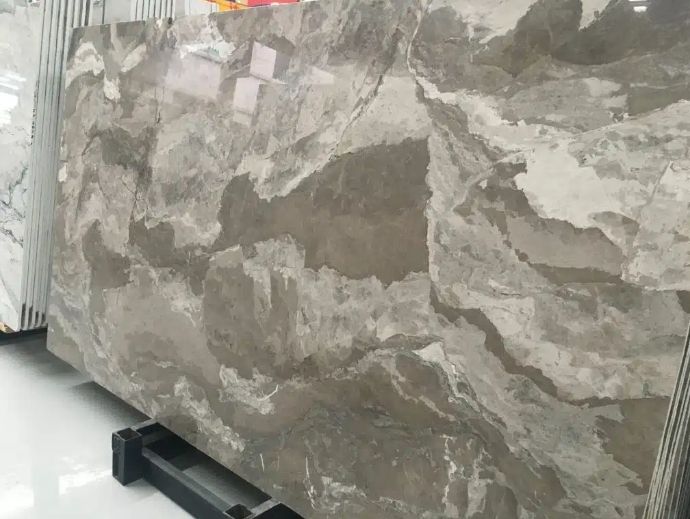Italian Van Gogh Brown Marble Slab
