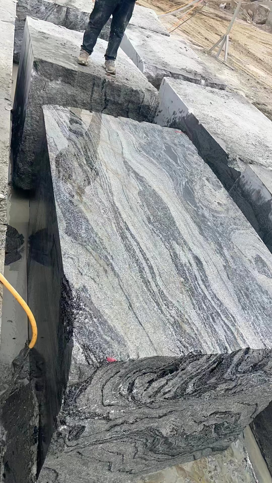 Pandora Gray Marble Quarry Blocks