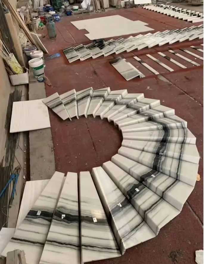 Marble Staircase Flooring Of Tiles