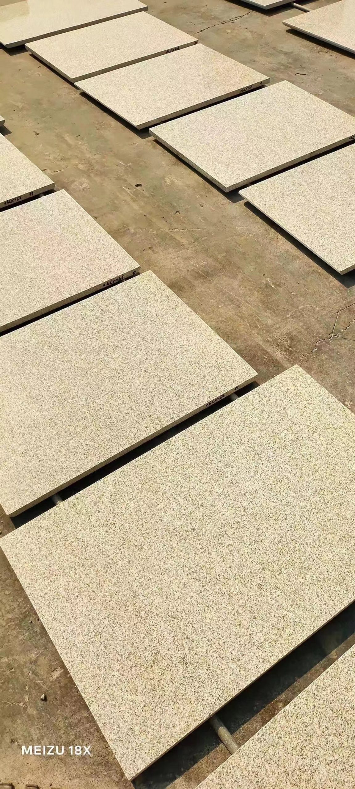 Misty Yellow Granite stone for outdoor wall paving