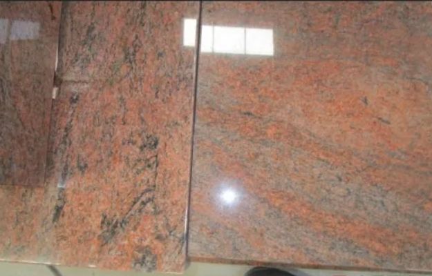 Multicolor Red Granite Tombstone Monument