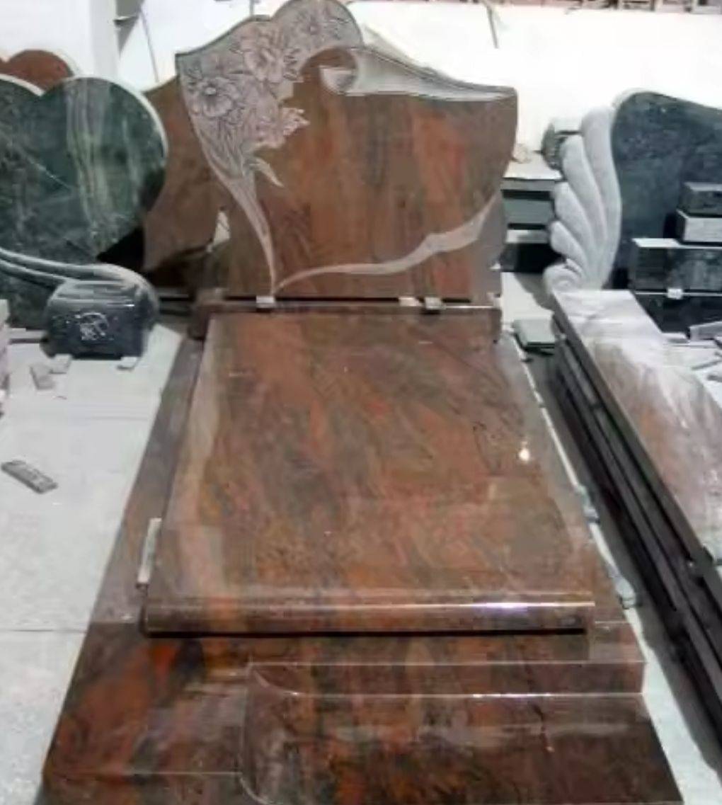 Multicolor Red Tombstone Monument phonenix power stone