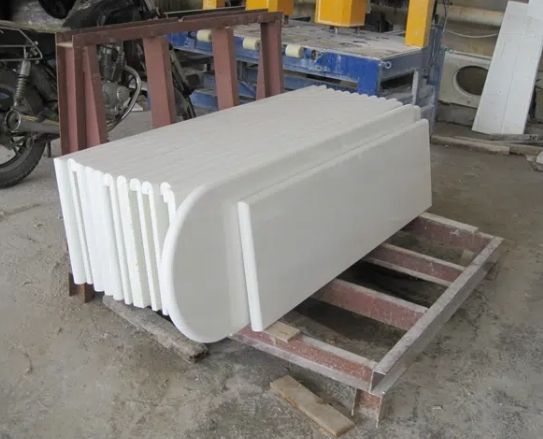 Nano white table marble high quality artificial stone slabs