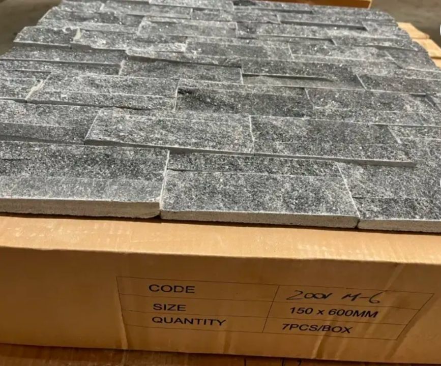 Natural Stone Panel Black Sandstone For Interior Exterior Wall Cladding