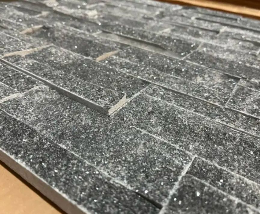 Natural Stone Panel Black Sandstone For Interior Exterior Wall Cladding