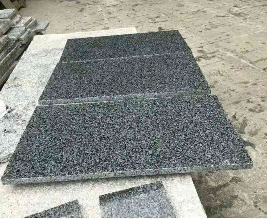 New Dark G654 Granite Dark Grey Tombstone Monument Israel