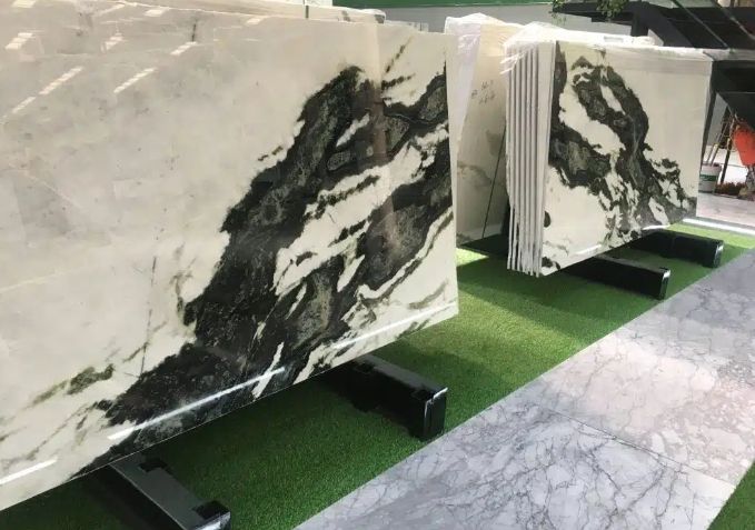 New Panda White Marble Slab