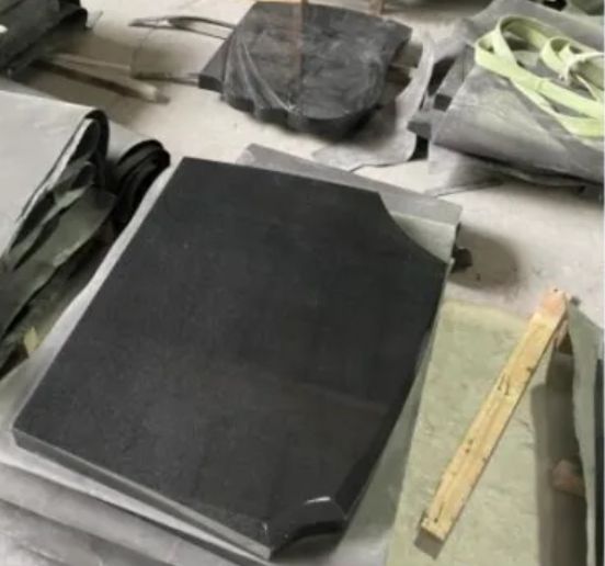 New Shanxi Black Absolutetly Black Headstone Visable Polished