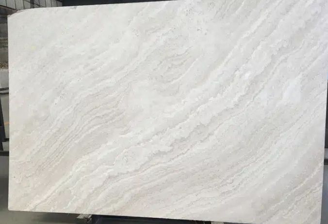 New White Wooden Marble Slab