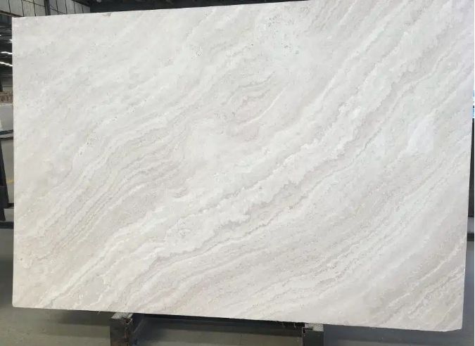 New White Wooden Marble Slab