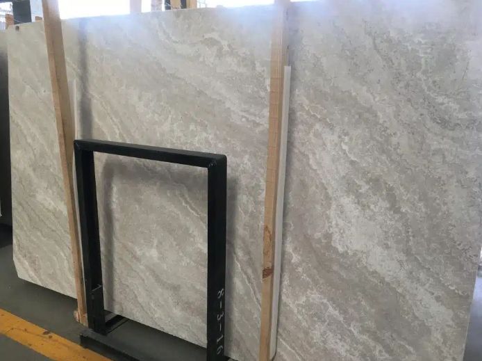 New White Wooden Marble Slab