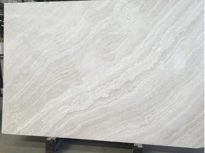 New White Wooden Marble Slab