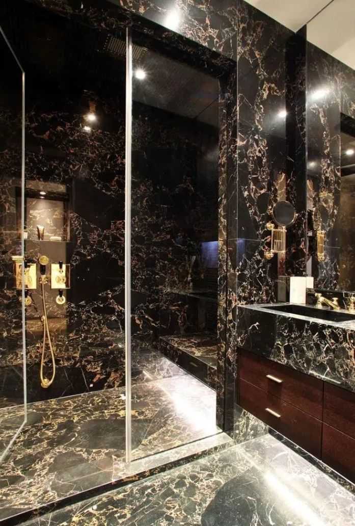 Pakistani Marble Black Gold Home Decor Gold,black