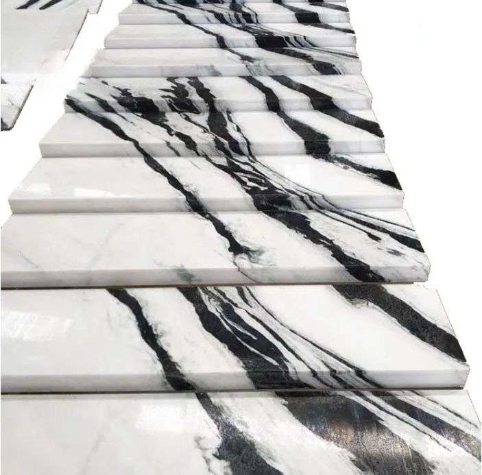 Panda White Marble Flooring Tiles