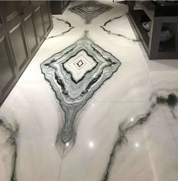 Panda White Marble Flooring Tiles