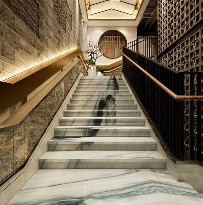 Panda White Marble Flooring Tiles