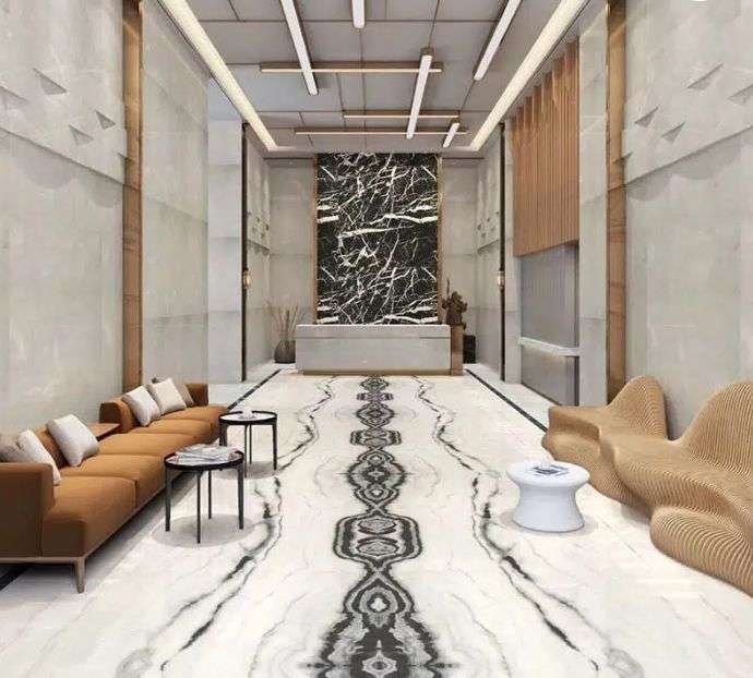 Panda White Marble Flooring Tiles
