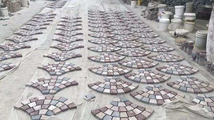 Patio stone paving slab pavers granite bricks