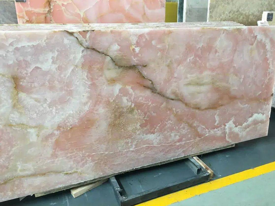 Pink Marble Tile Red Jade Floor