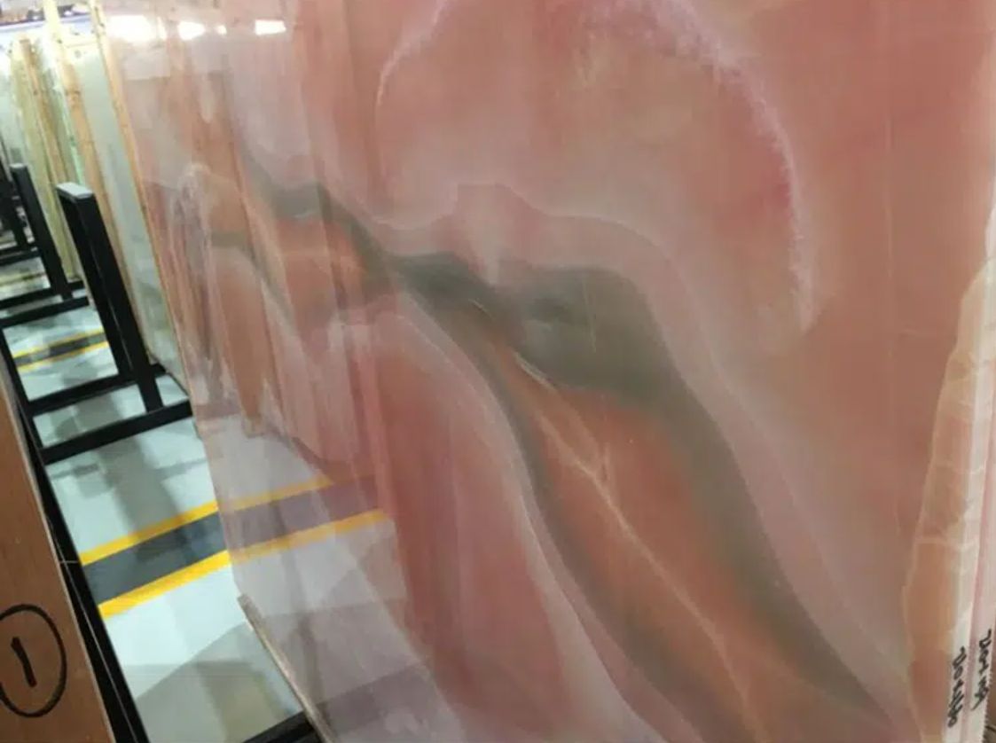 Pink Marble Tile Red Jade Floor