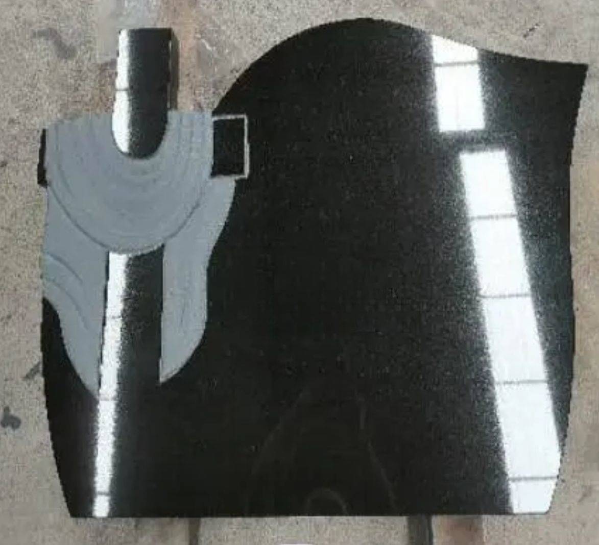 Pure Black Cross Headstone Manufacture China