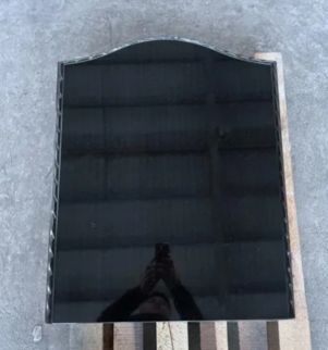 Pure Black Granite Monuments Rope Effect Design Competitive Price