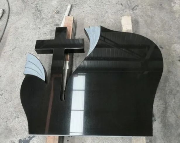 Pure Black Headstone Wholesale From Monuments Factory