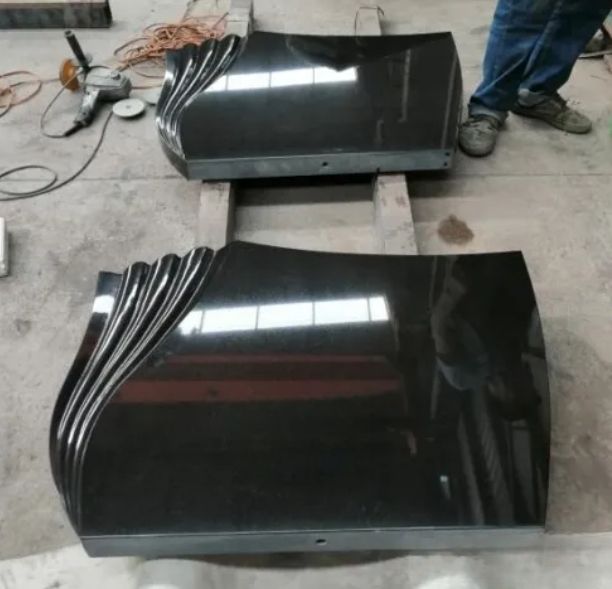 Pure Black Headstone Wholesale From Monuments Factory