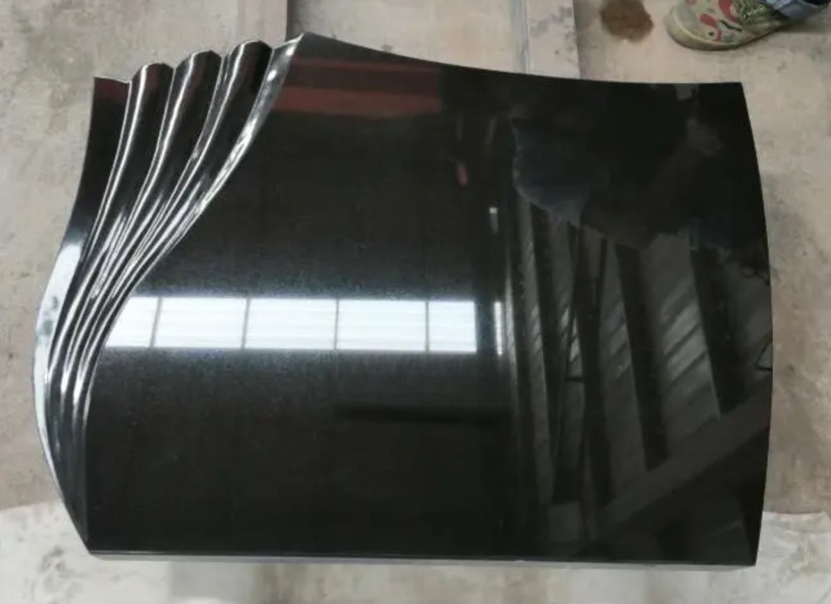 Pure Black Headstone Wholesale From Monuments Factory