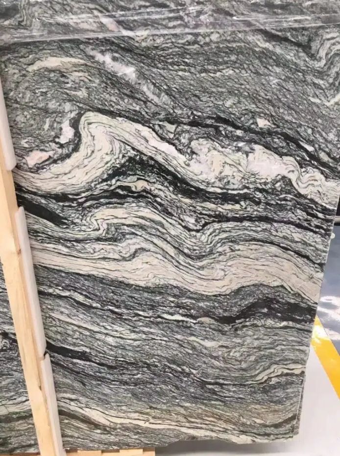 River Grey Marble Slab