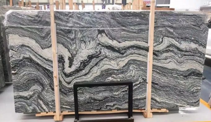 River Grey Marble Slab