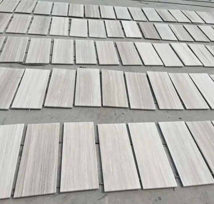 Serpegiante White Wooden Marble Slab White Dolomite Tile
