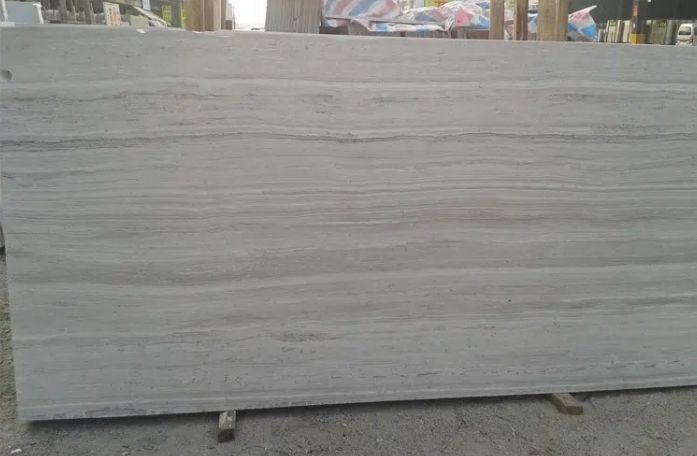 Serpegiante White Wooden Marble Slab White Dolomite Tile