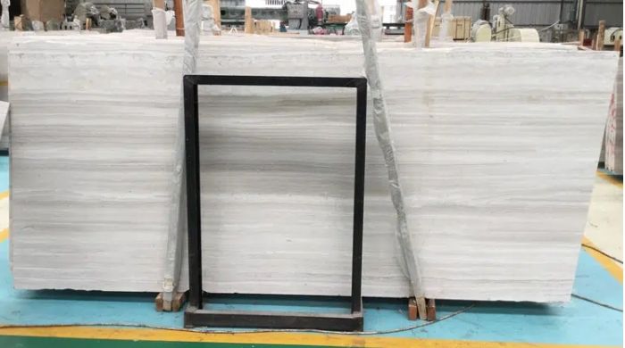 Serpegiante White Wooden Marble Slab White Dolomite Tile