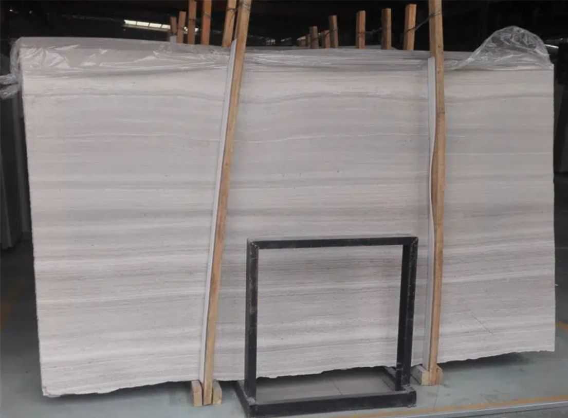 Serpegiante White Wooden Marble Slab White Dolomite Tile