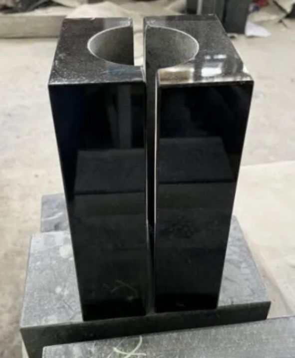 Shanxi Black Granite Vase Wholesale Production