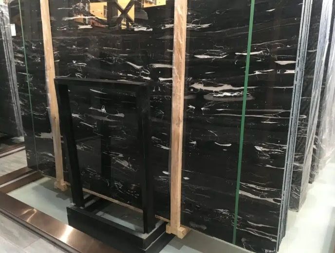 Silver Portoro Marble Slab