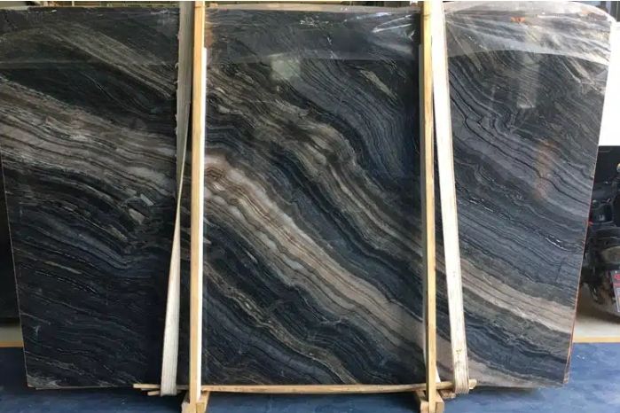 Silver Wave Brown Marble Slab