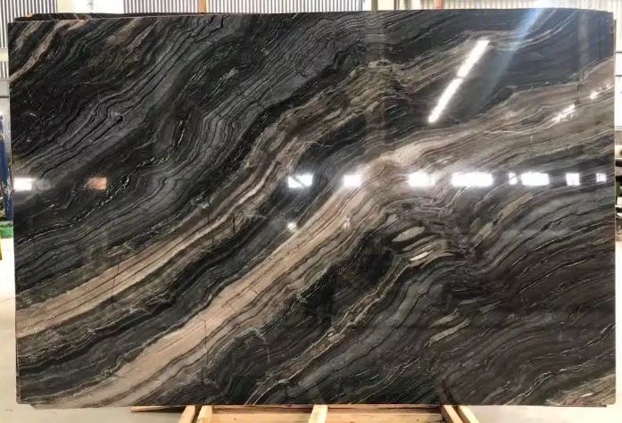 Silver Wave Brown Marble Slab