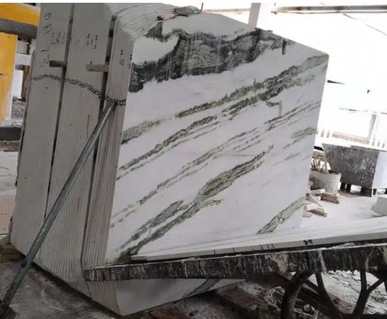 Small Panda White Marble Slab
