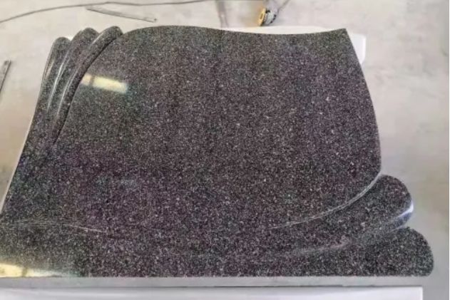Snow Black Snow Green Black Granite Tombstone Monument Headstone
