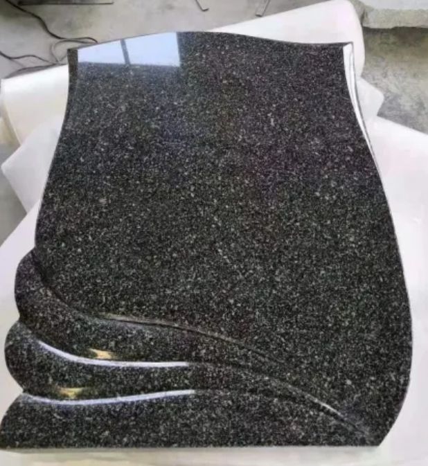 Snow Black Snow Green Black Granite Tombstone Monument Headstone
