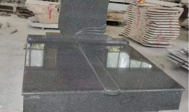 Snow Black Snow Green Black Granite Tombstone Monument Headstone